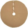 Christmas Tree Decorations VHC Brands 48 In. Natural Festive Burlap Farmhouse Christmas Decor Tree Skirt -Christmas Lights Sales vhc brands christmas tree skirts collars 32257 64 1000