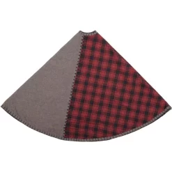 Christmas Tree Decorations VHC Brands 48 In. Andes Charcoal Grey Rustic Christmas Decor Tree Skirt -Christmas Lights Sales vhc brands christmas tree skirts collars 42367 4f 1000