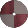 Christmas Tree Decorations VHC Brands 48 In. Andes Charcoal Grey Rustic Christmas Decor Tree Skirt -Christmas Lights Sales vhc brands christmas tree skirts collars 42367 64 1000