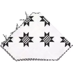 Christmas Tree Decorations VHC Brands 60 In. Black Emmie Farmhouse Christmas Decor Patchwork Tree Skirt -Christmas Lights Sales vhc brands christmas tree skirts collars 42505 4f 1000