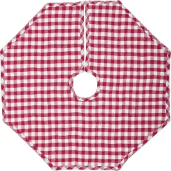 Christmas Tree Decorations VHC Brands 21 In. Red Emmie Farmhouse Christmas Decor Patchwork Tree Skirt -Christmas Lights Sales vhc brands christmas tree skirts collars 42506 c3 1000