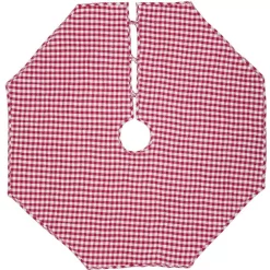Christmas Tree Decorations VHC Brands 48 In. Red Emmie Farmhouse Christmas Decor Patchwork Tree Skirt -Christmas Lights Sales vhc brands christmas tree skirts collars 42507 c3 1000