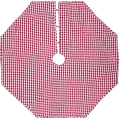 Christmas Tree Decorations VHC Brands 60 In. Red Emmie Farmhouse Christmas Decor Patchwork Tree Skirt -Christmas Lights Sales vhc brands christmas tree skirts collars 42509 c3 1000