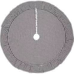 Christmas Tree Decorations VHC Brands 60 In. Black Emmie Farmhouse Christmas Decor Ruffled Tree Skirt -Christmas Lights Sales vhc brands christmas tree skirts collars 42515 c3 1000