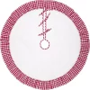 Christmas Tree Decorations VHC Brands 48 In. Red Emmie Farmhouse Christmas Decor Ruffled Tree Skirt -Christmas Lights Sales vhc brands christmas tree skirts collars 42517 64 1000