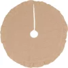 Christmas Tree Decorations VHC Brands 21 In. Jute Burlap Natural Tan Holiday Rustic And Lodge Decor Tree Skirt -Christmas Lights Sales vhc brands christmas tree skirts collars 42555 64 1000