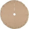 Christmas Tree Decorations VHC Brands 55 In. Jute Burlap Natural Tan Holiday Rustic And Lodge Decor Tree Skirt