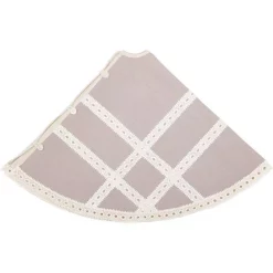 Christmas Tree Decorations VHC Brands 48 In. Grey Margot Farmhouse Christmas Decor Tree Skirt -Christmas Lights Sales vhc brands christmas tree skirts collars 42572 4f 1000