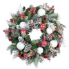 Christmas Greenery Village Lighting Company 30 In. Pre-Lit LED Frosted Wonderland Wreath -Christmas Lights Sales village lighting company christmas wreaths v 20715 64 1000