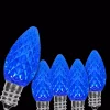 Christmas Lights Wintergreen Lighting OptiCore C7 LED Blue Faceted Christmas Light Bulbs (25-Pack) -Christmas Lights Sales wintergreen lighting christmas light bulbs 72619 64 1000