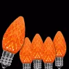 Christmas Lights Wintergreen Lighting OptiCore C7 LED Orange Faceted Replacement Light Bulbs (25-Pack) -Christmas Lights Sales wintergreen lighting christmas light bulbs 72622 64 1000