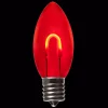Christmas Lights Wintergreen Lighting FlexFilament C9 LED Shatterproof Red Vintage Edison Christmas Light Bulbs (5-Pack) -Christmas Lights Sales wintergreen lighting christmas light bulbs 80680 64 1000