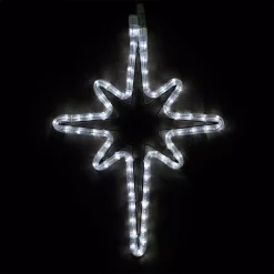 Christmas Lights Wintergreen Lighting 18 In. 65-Light LED Cool White Hanging Bethlehem Star