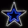 Christmas Lights Wintergreen Lighting 22 In. 124-Light LED Blue And Cool White 5 Point Hanging Double Star -Christmas Lights Sales wintergreen lighting christmas novelty lights 73397 64 1000