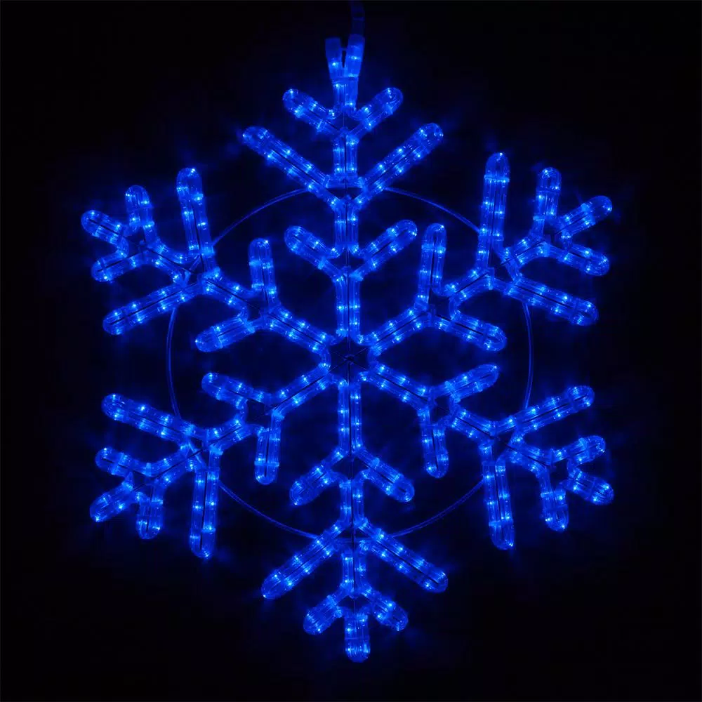 Christmas Lights Wintergreen Lighting 24 In. 314-Light LED Blue Hanging Snowflake Decor 3 Christmas Lights Wintergreen Lighting 24 In. 314-Light LED Blue Hanging Snowflake Decor