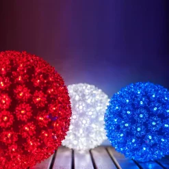 Christmas Lights Wintergreen Lighting 6 In. 70-Light LED Red Decorative Starlight Sphere -Christmas Lights Sales wintergreen lighting christmas novelty lights 76480 1f 1000