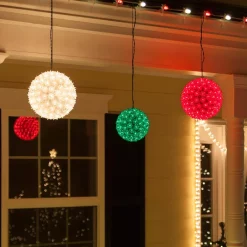 Christmas Lights Wintergreen Lighting 6 In. 70-Light LED Red Decorative Starlight Sphere -Christmas Lights Sales wintergreen lighting christmas novelty lights 76480 4f 1000
