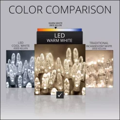 Christmas Lights Wintergreen Lighting 7 Ft. 70-Light M5 LED Warm White Twinkle Icicle Light Set -Christmas Lights Sales wintergreen lighting icicle lights 69419 1f 1000