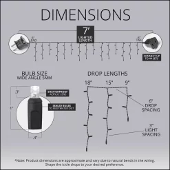 Christmas Lights Wintergreen Lighting SoftTwinkle 7 Ft. 70-Light LED Warm White Icicle Light Set 9 Christmas Lights Wintergreen Lighting SoftTwinkle 7 Ft. 70-Light LED Warm White Icicle Light Set -Christmas Lights Sales wintergreen lighting icicle lights 78813 4f 1000
