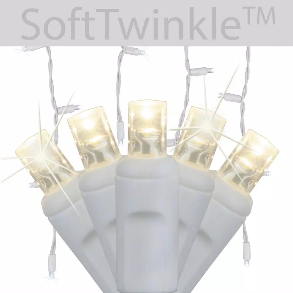 Christmas Lights Wintergreen Lighting SoftTwinkle 7 Ft. 70-Light LED Warm White Icicle Light Set 4 Christmas Lights Wintergreen Lighting SoftTwinkle 7 Ft. 70-Light LED Warm White Icicle Light Set - Image 2