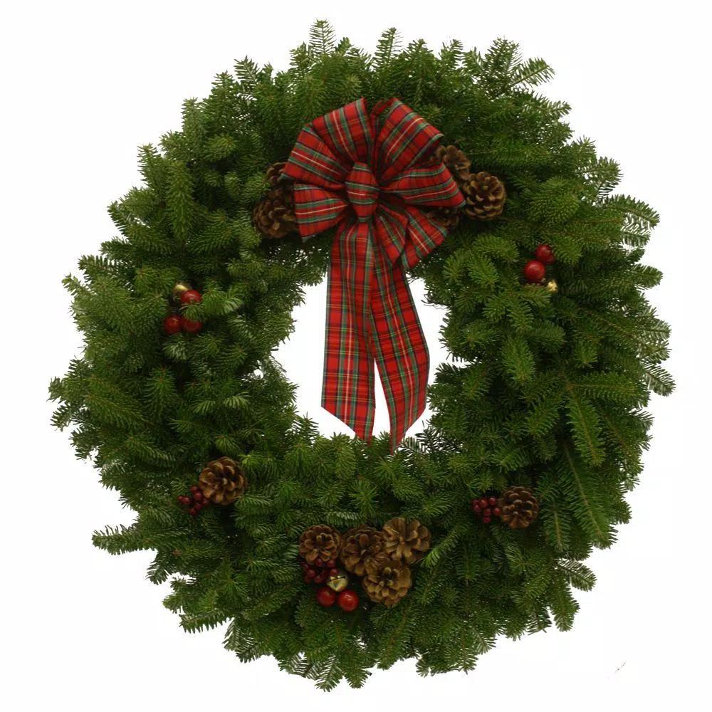 Christmas Greenery Worcester Wreath 30 In. Balsam Fir Highland Fresh Wreath : Multiple Ship Weeks Available 3 Christmas Greenery Worcester Wreath 30 In. Balsam Fir Highland Fresh Wreath : Multiple Ship Weeks Available