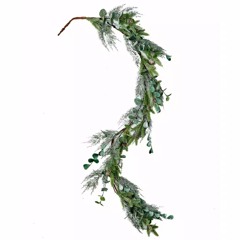 Christmas Greenery Worth Imports 5 Ft. Mixed Pine And Eucalyptus Garland 3 Christmas Greenery Worth Imports 5 Ft. Mixed Pine And Eucalyptus Garland
