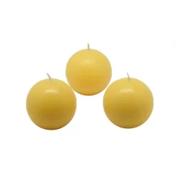 Indoor Christmas Decorations Zest Candle 2 In. Yellow Citronella Ball Candles (Box Of 2)