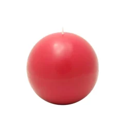 Indoor Christmas Decorations Zest Candle 4 In. Red Ball Candles (2-Box)