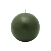 Indoor Christmas Decorations Zest Candle 4 In. Hunter Green Ball Candles (2-Box)