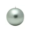 Indoor Christmas Decorations Zest Candle 4 In. Metallic Silver Ball Candles (2-Box)