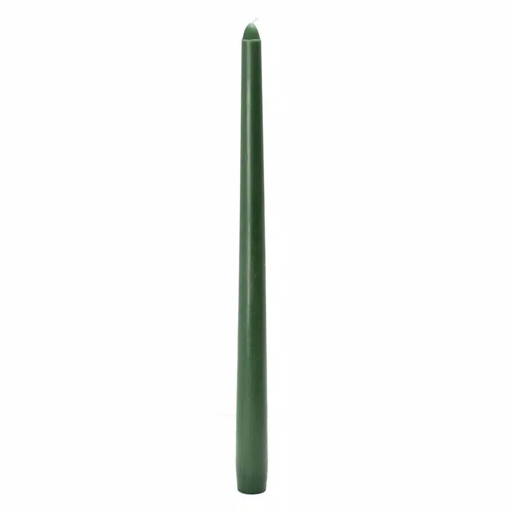 Indoor Christmas Decorations Zest Candle 12 In. Hunter Green Taper Candles (12-Set) 4 Indoor Christmas Decorations Zest Candle 12 In. Hunter Green Taper Candles (12-Set) - Image 2
