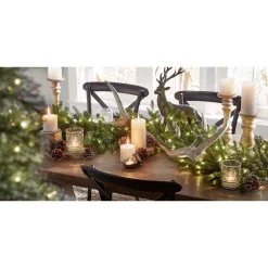 Indoor Christmas Decorations Zest Candle 10 In. White Straight Taper Candles (12-Set) -Christmas Lights Sales zest candle christmas candles holders cez 092 76 1000