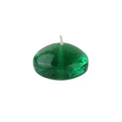 Indoor Christmas Decorations Zest Candle 1.75 In. Clear Hunter Green Gel Floating Candles (Box Of 12)