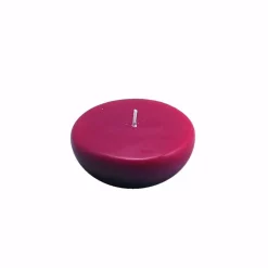 Indoor Christmas Decorations Zest Candle 2.25 In. Burgundy Floating Candles (Box Of 24)