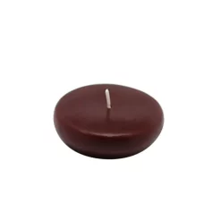 Indoor Christmas Decorations Zest Candle 2.25 In. Brown Floating Candles (Box Of 24)