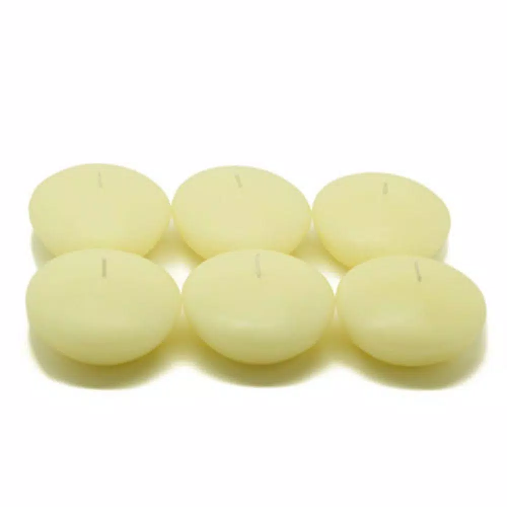 Indoor Christmas Decorations Zest Candle 3 In. Ivory Floating Candles (12-Box) 3 Indoor Christmas Decorations Zest Candle 3 In. Ivory Floating Candles (12-Box)