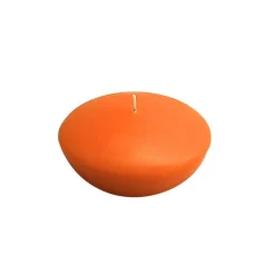 Indoor Christmas Decorations Zest Candle 3 In. Orange Floating Candles (Box Of 12)