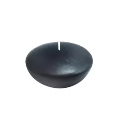 Indoor Christmas Decorations Zest Candle 3 In. Black Floating Candles (Box Of 12)