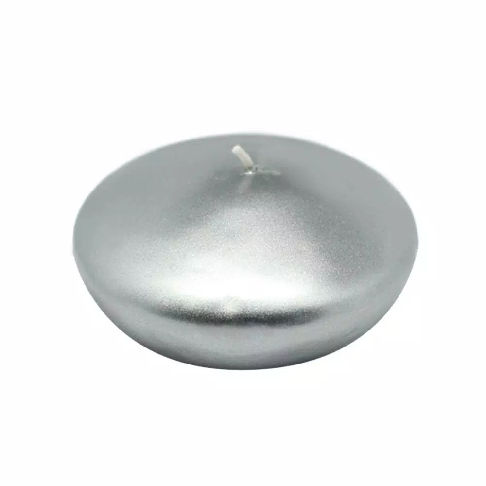 Indoor Christmas Decorations Zest Candle 4 In. Metallic Silver Floating Candles (3-Box) 3 Indoor Christmas Decorations Zest Candle 4 In. Metallic Silver Floating Candles (3-Box)