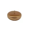 Indoor Christmas Decorations Zest Candle 2-1/4 In. Metallic Bronze Gold Floating Candles (24-Box) -Christmas Lights Sales zest candle christmas candles holders cfz 099 64 1000