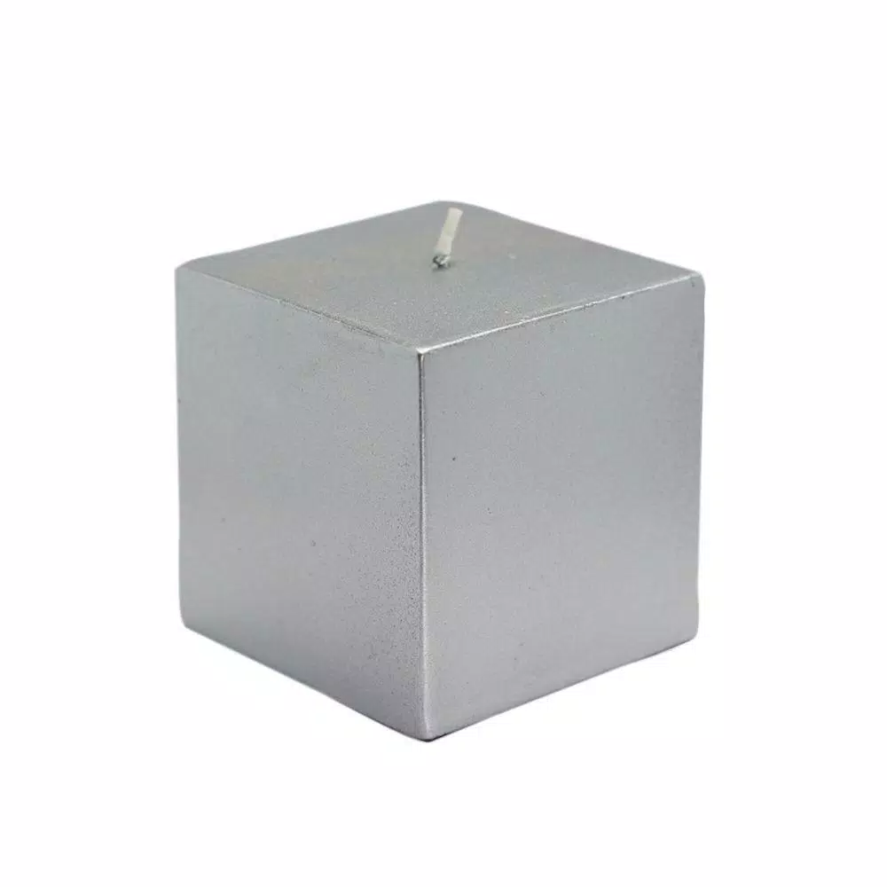 Indoor Christmas Decorations Zest Candle 3 In. X 3 In. Metallic Silver Square Pillar Candles Bulk (12-Case) 3 Indoor Christmas Decorations Zest Candle 3 In. X 3 In. Metallic Silver Square Pillar Candles Bulk (12-Case)