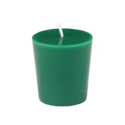 Indoor Christmas Decorations Zest Candle 1.75 In. Hunter Green Votive Candles (12-Box)